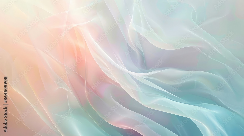 Fototapeta premium Soft gradients and light textures creating a calming and serene abstract background