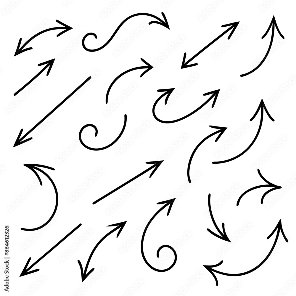 Vector hand drawn arrows collection set simple flat arrows isolated on white background arrow mark icons (36) Vector hand drawn arrows collection set simple flat arrows isolated on white background arrow mark icons (36)
