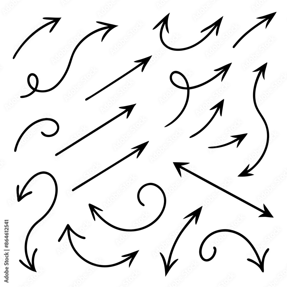 Vector hand drawn arrows collection set simple flat arrows isolated on white background arrow mark icons (26) Vector hand drawn arrows collection set simple flat arrows isolated on white background arrow mark icons (26)