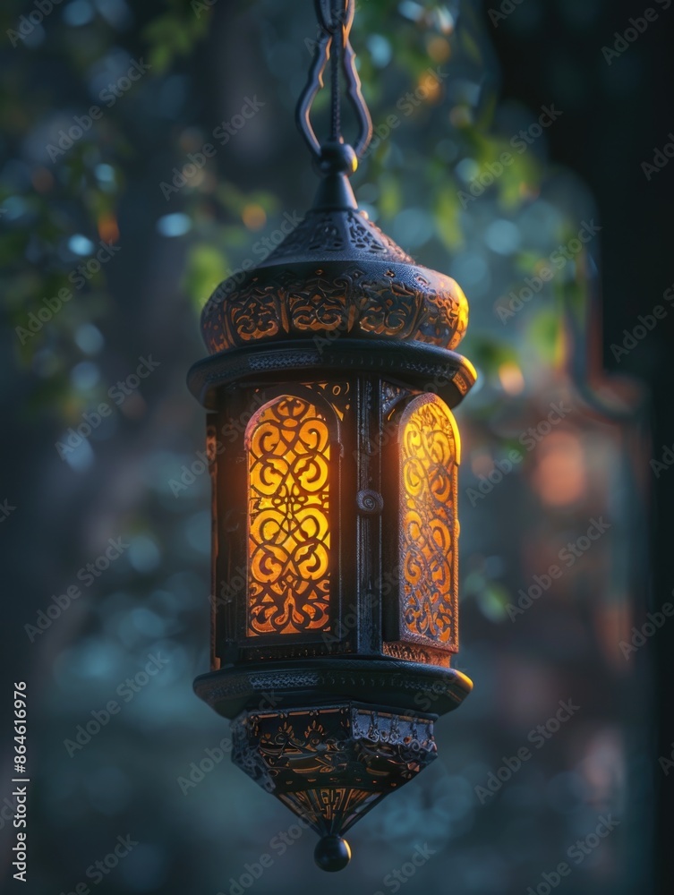 Lantern in park Lantern in park