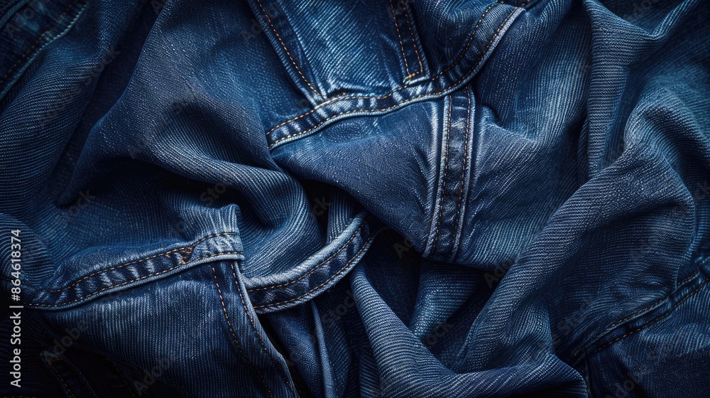 Background of denim fabric s texture Background of denim fabric s texture