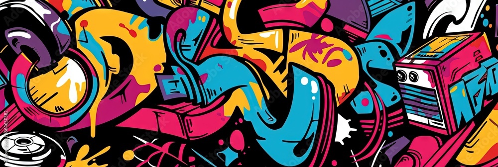urban graffiti style mural urban graffiti style mural