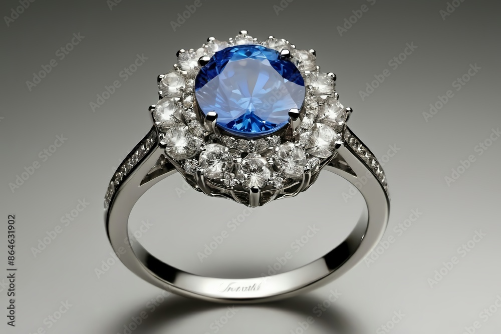 Luxurious and elegant gem ring. Intricate and beautiful details, with sparkling gems that exude elegance. Luxurious and elegant gem ring. Intricate and beautiful details, with sparkling gems that exude elegance.