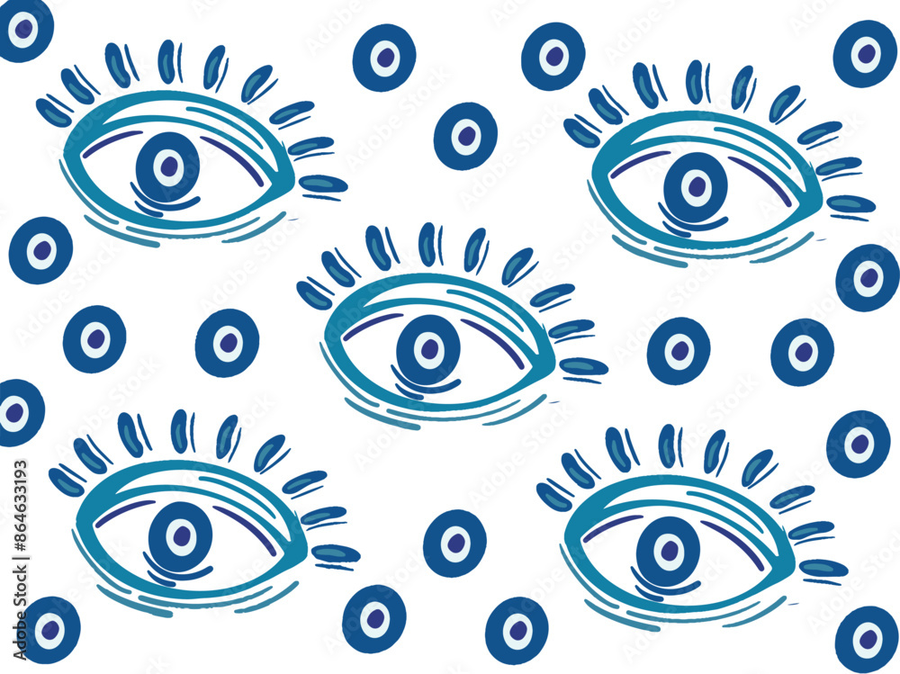 evil eye vector - symbol of protection - blue turkish evil eye vector - symbol of protection - blue turkish
