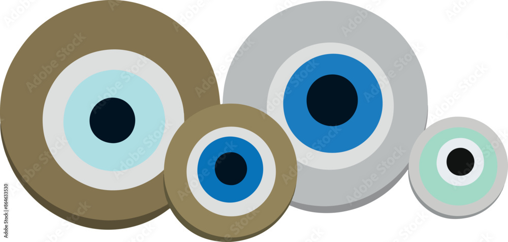 evil eye vector - symbol of protection - blue turkish evil eye vector - symbol of protection - blue turkish
