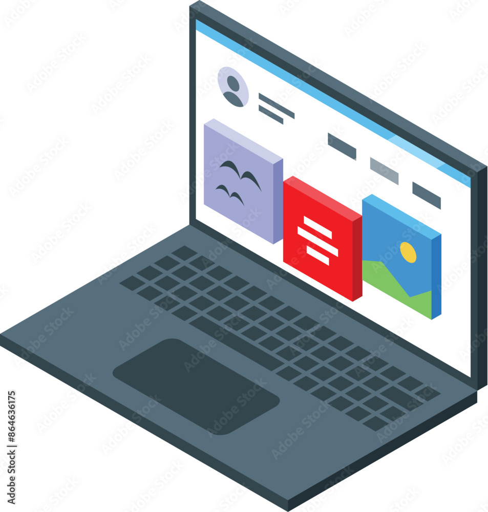 Laptop is displaying web design software with various user interface elements, highlighting the process of creating and designing websites Laptop is displaying web design software with various user interface elements, highlighting the process of creating and designing websites