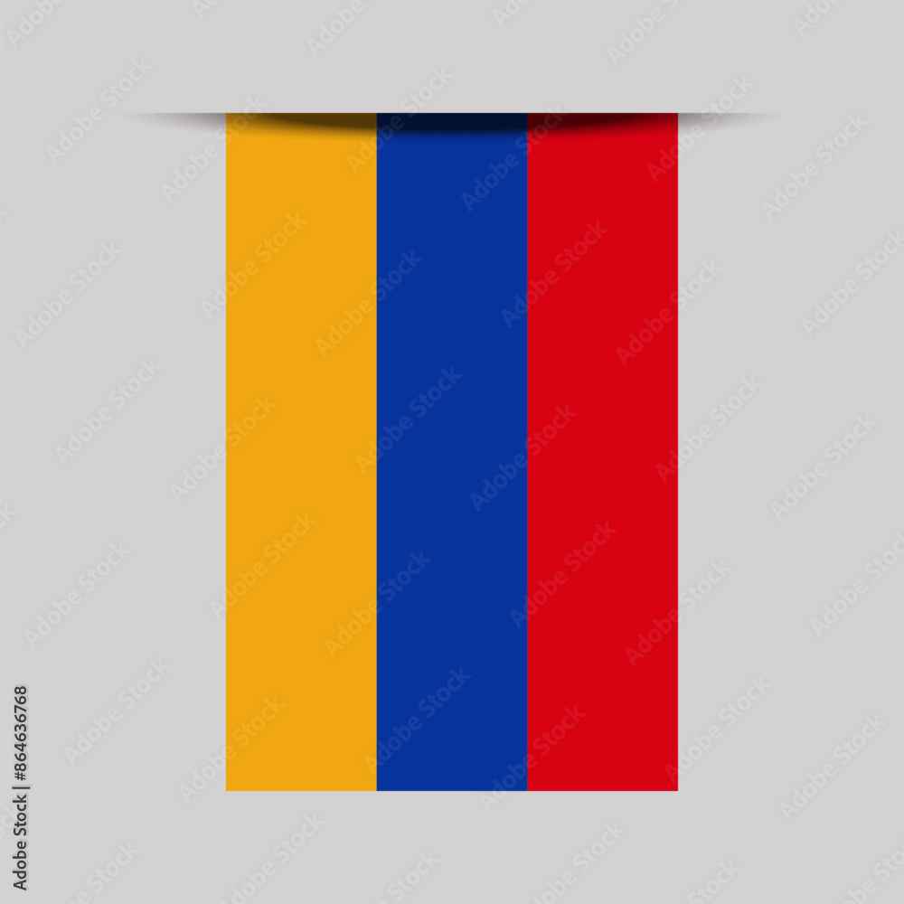 Armenia Banner Flag Vector Illustration Armenia Banner Flag Vector Illustration