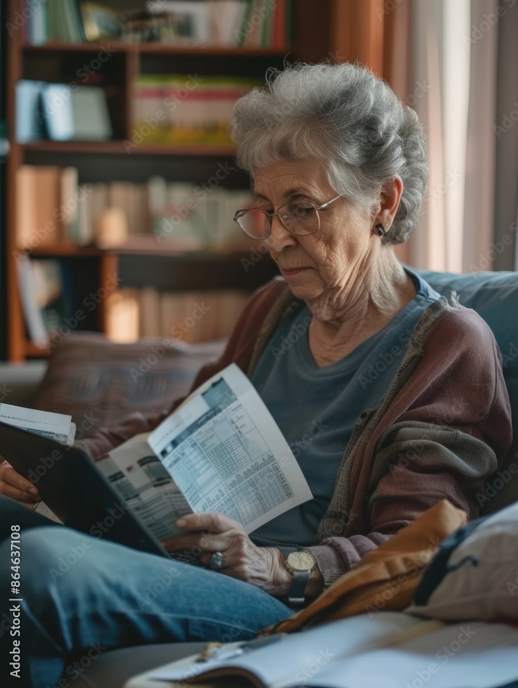 A person relaxing with a good read on a comfortable sofa A person relaxing with a good read on a comfortable sofa