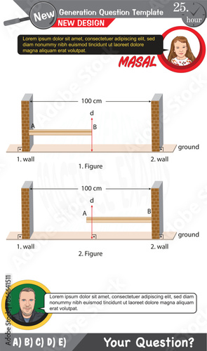 Physics, Physical concepts, High school, middle school, exam question template, numerical lessons, verbal lessons, Next generation problems, dad, girl, for teachers, editable