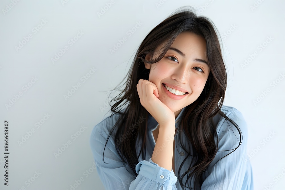 Happy Japanese Woman in Beautiful Portrait
Happy Japanese Woman in Beautiful Portrait