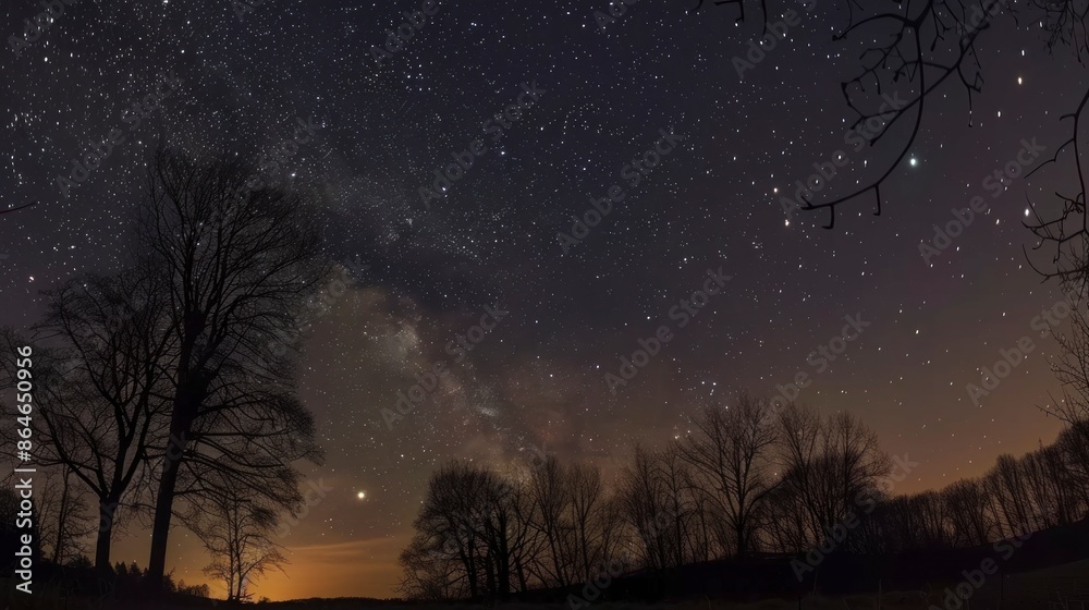 starry night without light pollution
