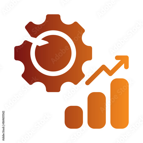 disruption flat gradient icon