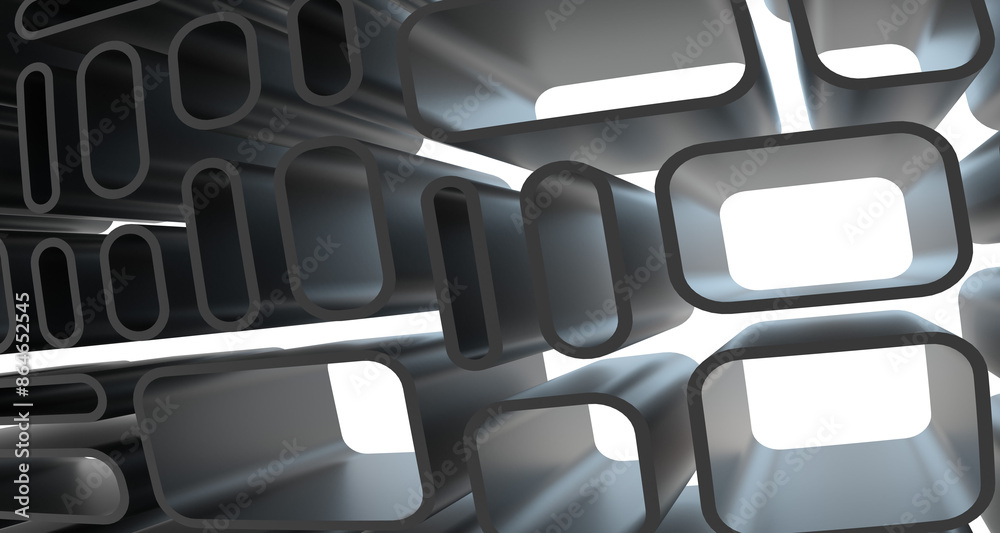 Fototapeta premium Multicolor abstract background banner of triangles , all the colors of the rainbow