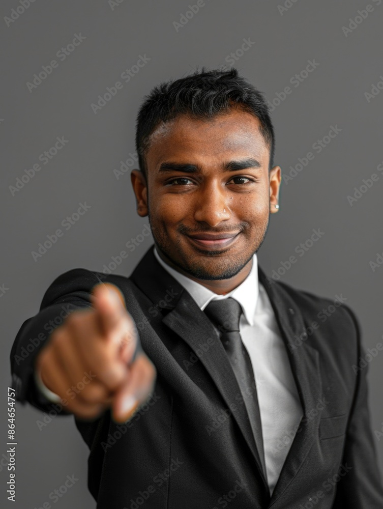 A person in a business suit pointing at the camera, great for corporate or professional uses A person in a business suit pointing at the camera, great for corporate or professional uses