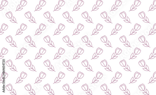floral and flower seamless pattern background