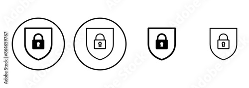 Security icon set. protection icon. privacy. vpn