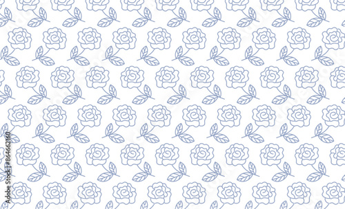floral and flower seamless pattern background