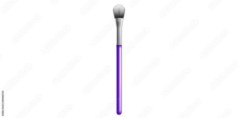 Realistic Purple Makeup Brush Vector Illustration. Realistic Purple Makeup Brush Vector Illustration.