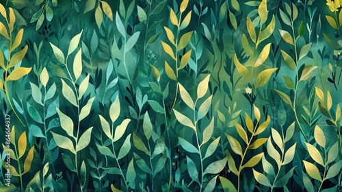 A green plant patten UHD wallpaper