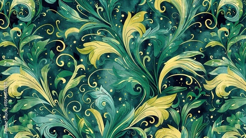 A green plant patten UHD wallpaper