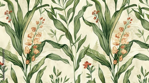 A green plant patten UHD wallpaper