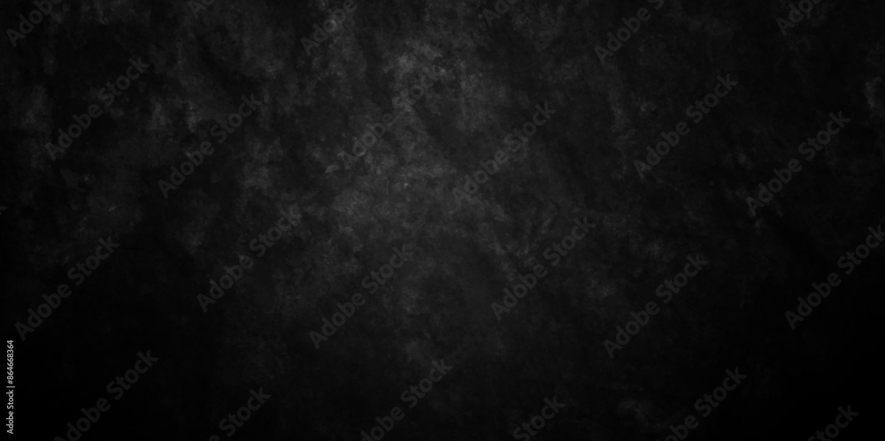 Fototapeta premium Abstract black stone wall texture grunge rock surface. dark gray background backdrop. wide panoramic banner. old wall stone for dark black distressed grunge background wallpaper rough concrete wall.