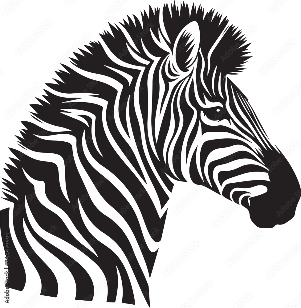 Zebra Silhouette vector illustration Zebra Silhouette vector illustration