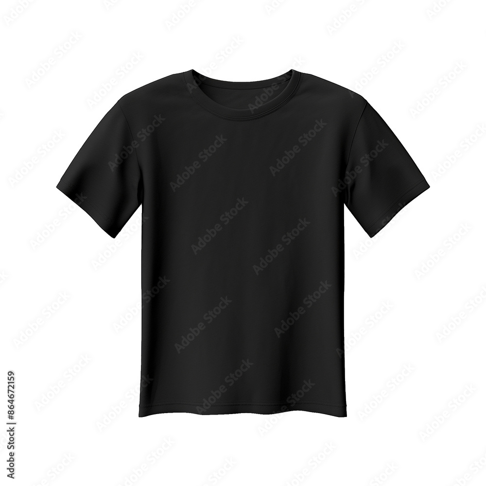 Black t-shirt isolated on a transparent background png Black t-shirt isolated on a transparent background png