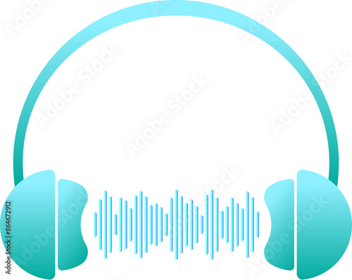 modern headphones Idea for online music radio