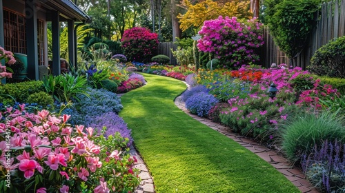 Wallpaper Mural A thriving garden in full bloom, symbolizing the fruition of hard work and dedication Torontodigital.ca