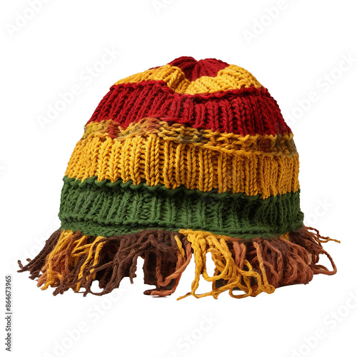 Rastamanas hat isolate on transparent background png