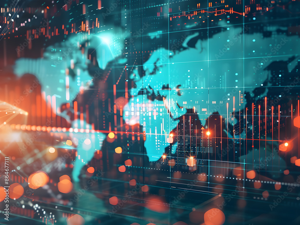 Business and economic growth on global business network. Business and economic growth on global business network.