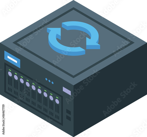 Server updating, data synchronization, server maintenance, backup and recovery concept
