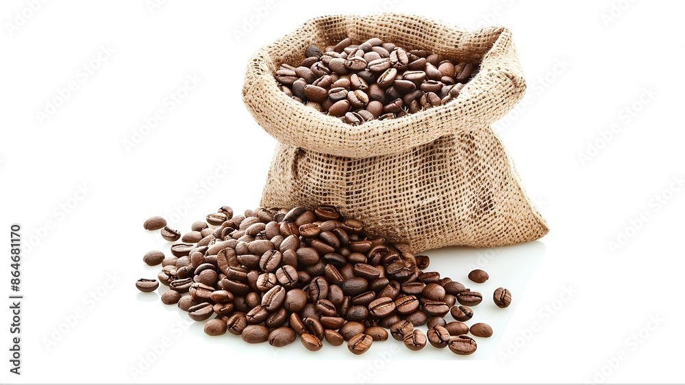 coffee beans in sack coffee beans in sack