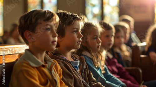 children in church or sunday school 