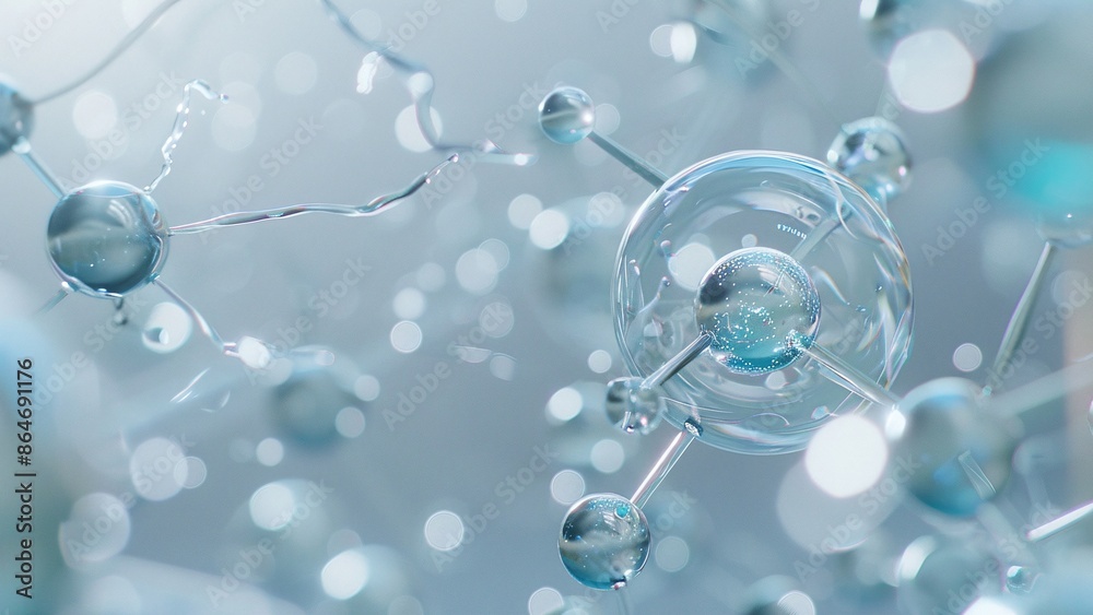 Conceptual diagram of transparent molecular structure Conceptual diagram of transparent molecular structure