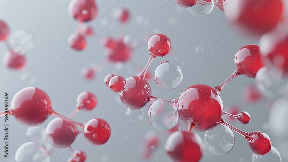 Conceptual diagram of transparent molecular structure Conceptual diagram of transparent molecular structure