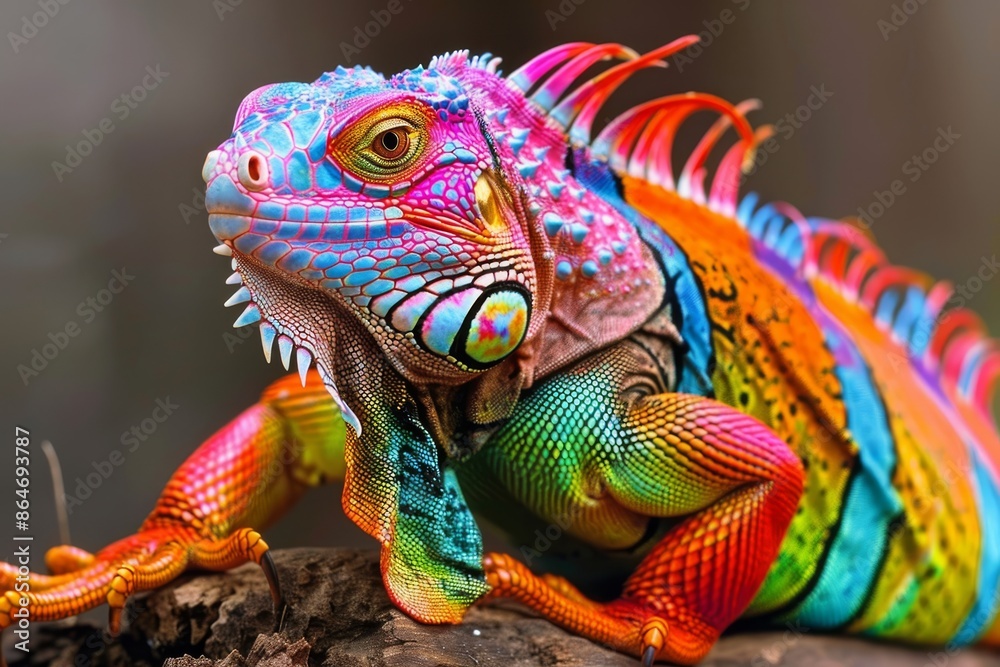 Rainbow Iguana: A Vivid Display of Nature's Artistry Rainbow Iguana: A Vivid Display of Nature's Artistry