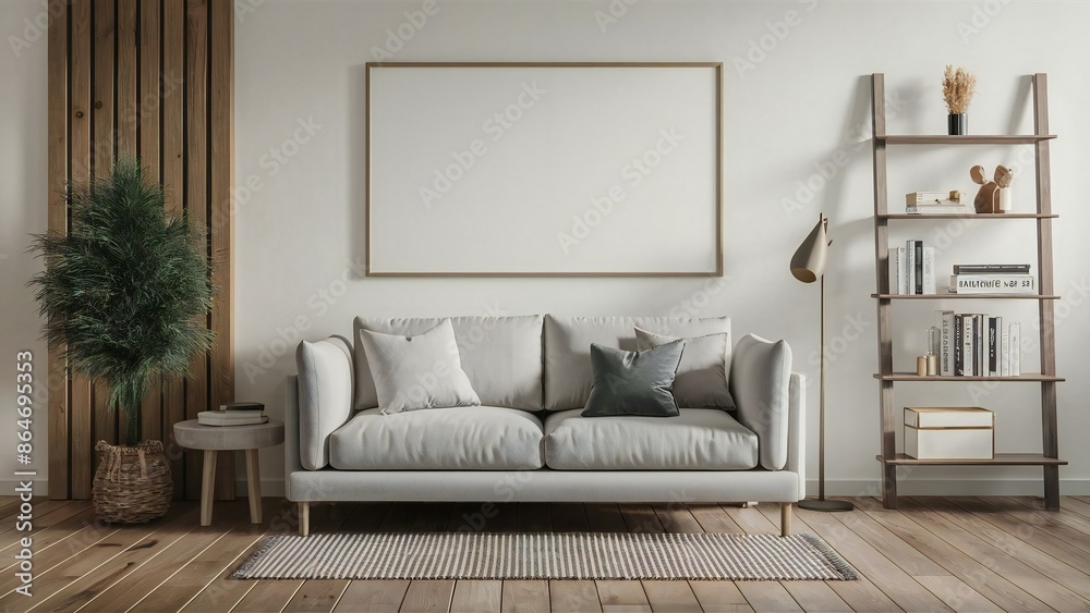 Fototapeta premium modern living room with sofa