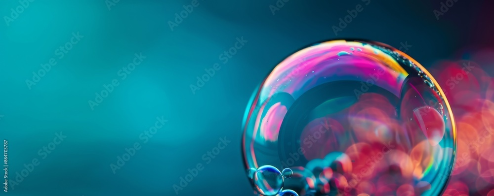 Abstract Rainbow Bubble Macro Photography Abstract Rainbow Bubble Macro Photography
