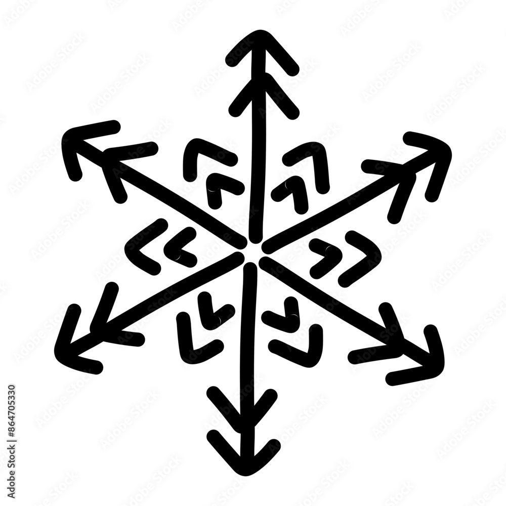 Snowflake pattern Snowflake pattern