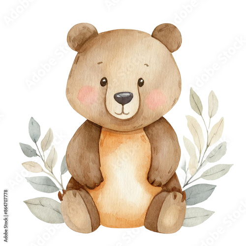 수채화 스타일 동물곤충어류