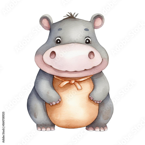 수채화 스타일 동물곤충어류