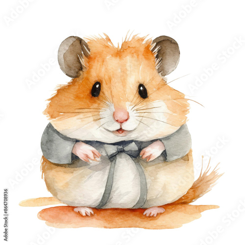 수채화 스타일 동물곤충어류