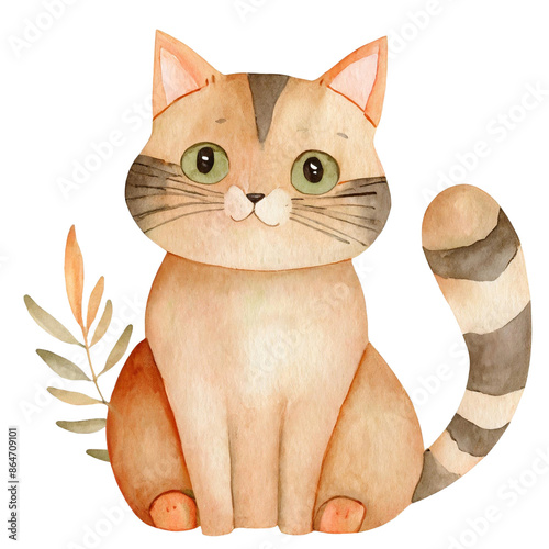 수채화 스타일 동물곤충어류