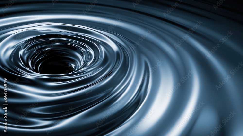 Wavy water ripples fluid movement