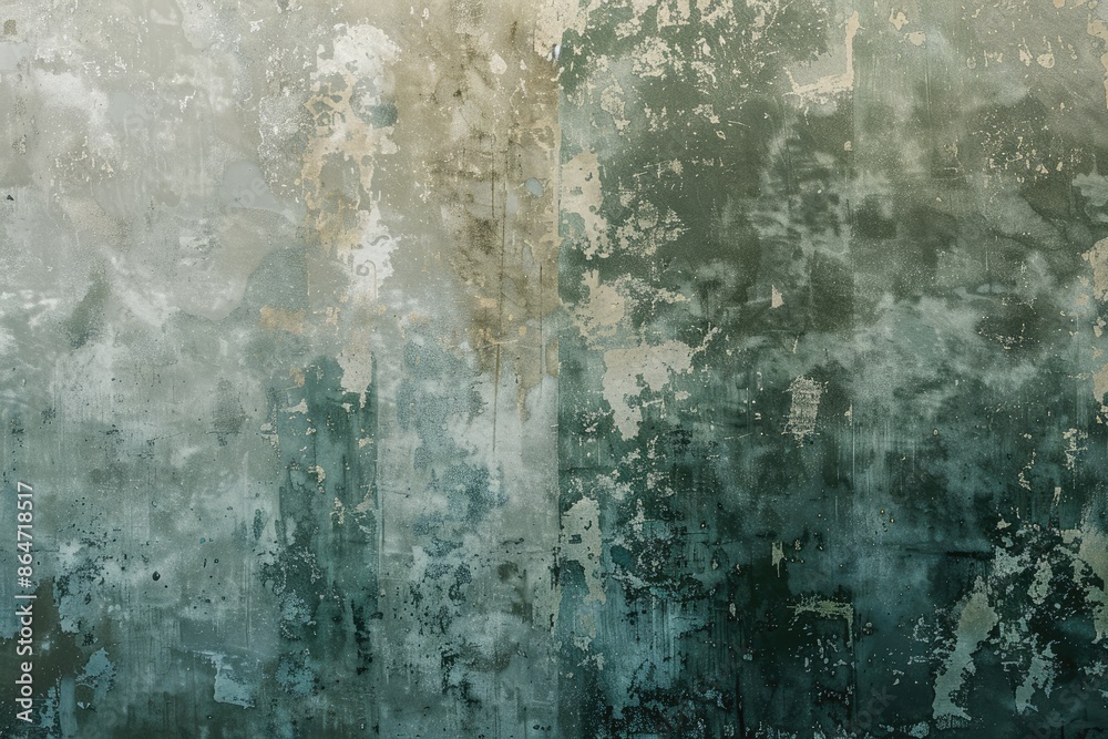 Fototapeta premium Abstract Green And Gray Gradient Wall Texture Background