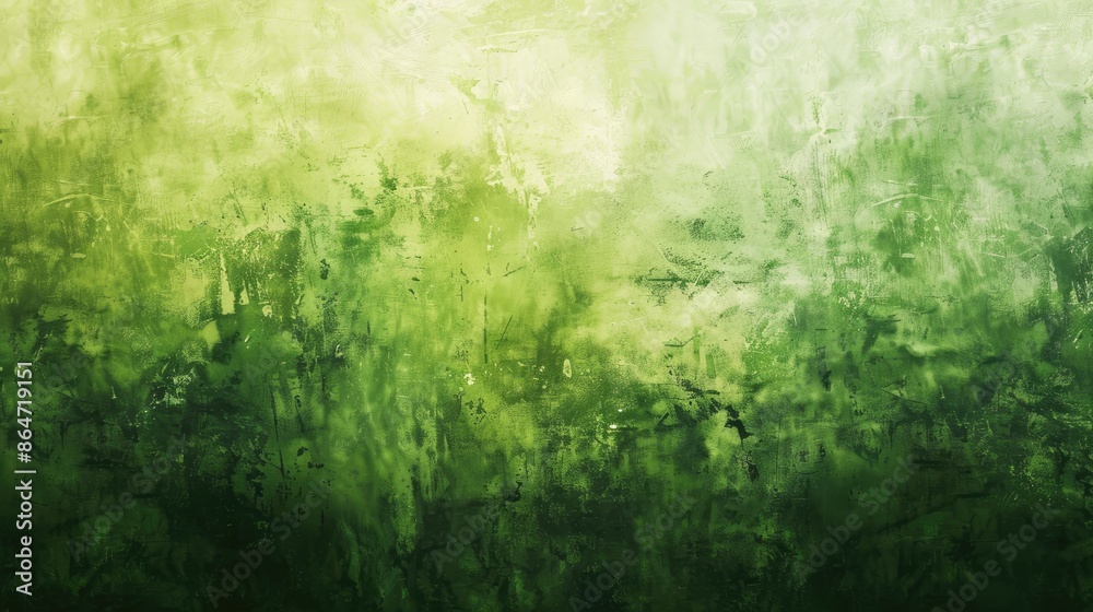 Fototapeta premium Abstract Green Grunge Background Texture With Soft Light