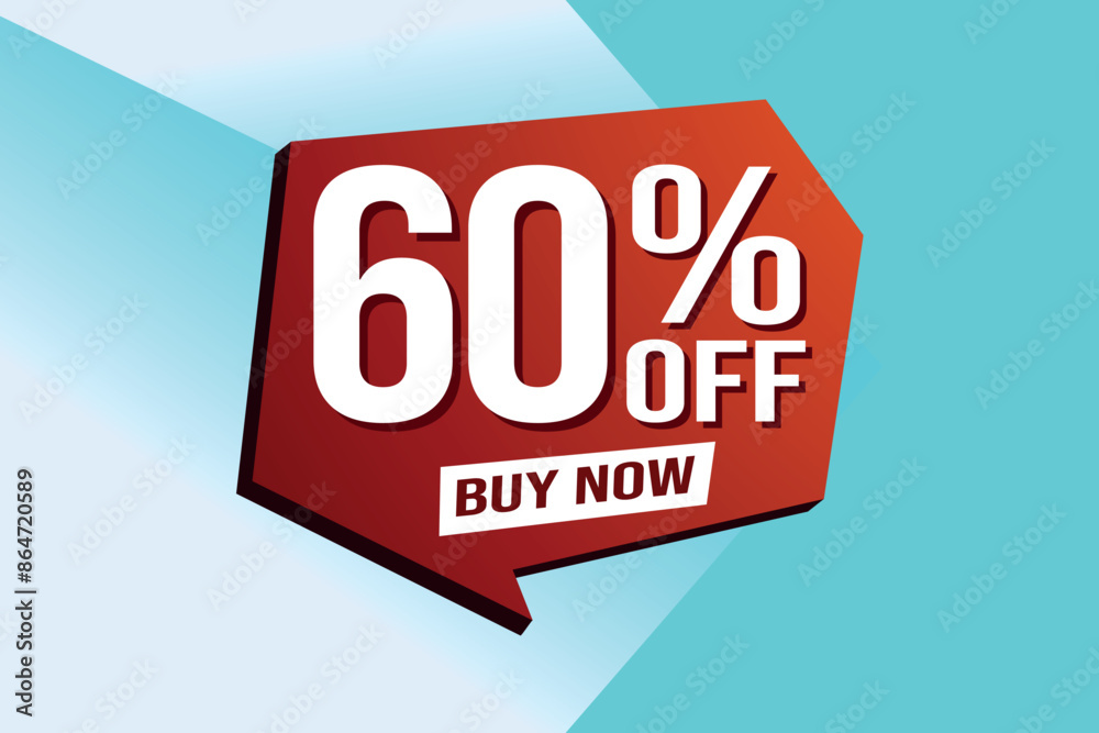 60% sixty percent off buy now poster banner graphic design icon logo sign symbol social media website coupon
60% sixty percent off buy now poster banner graphic design icon logo sign symbol social media website coupon