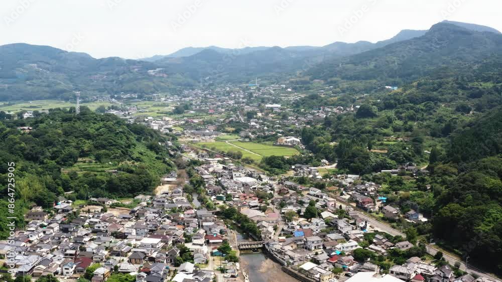 日本の田舎の街並み | 熊本